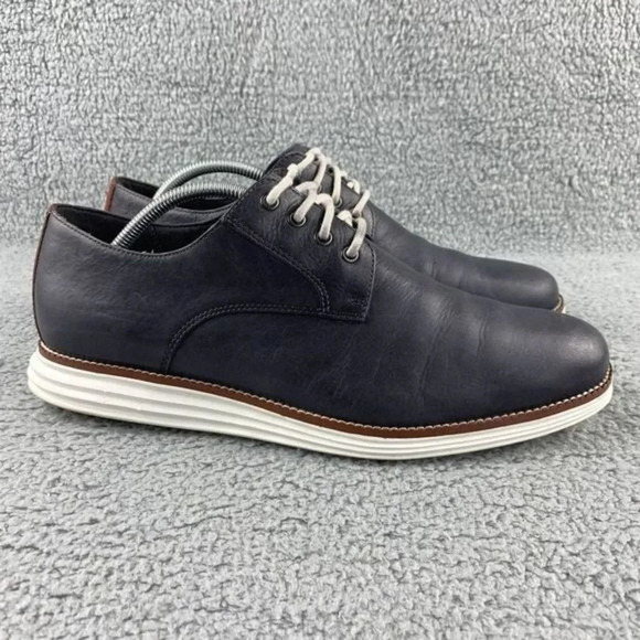 Cole haan original Classic Grand Plain Oxford Shoes Mens 11 M Navy‎ Lace Up main image 11